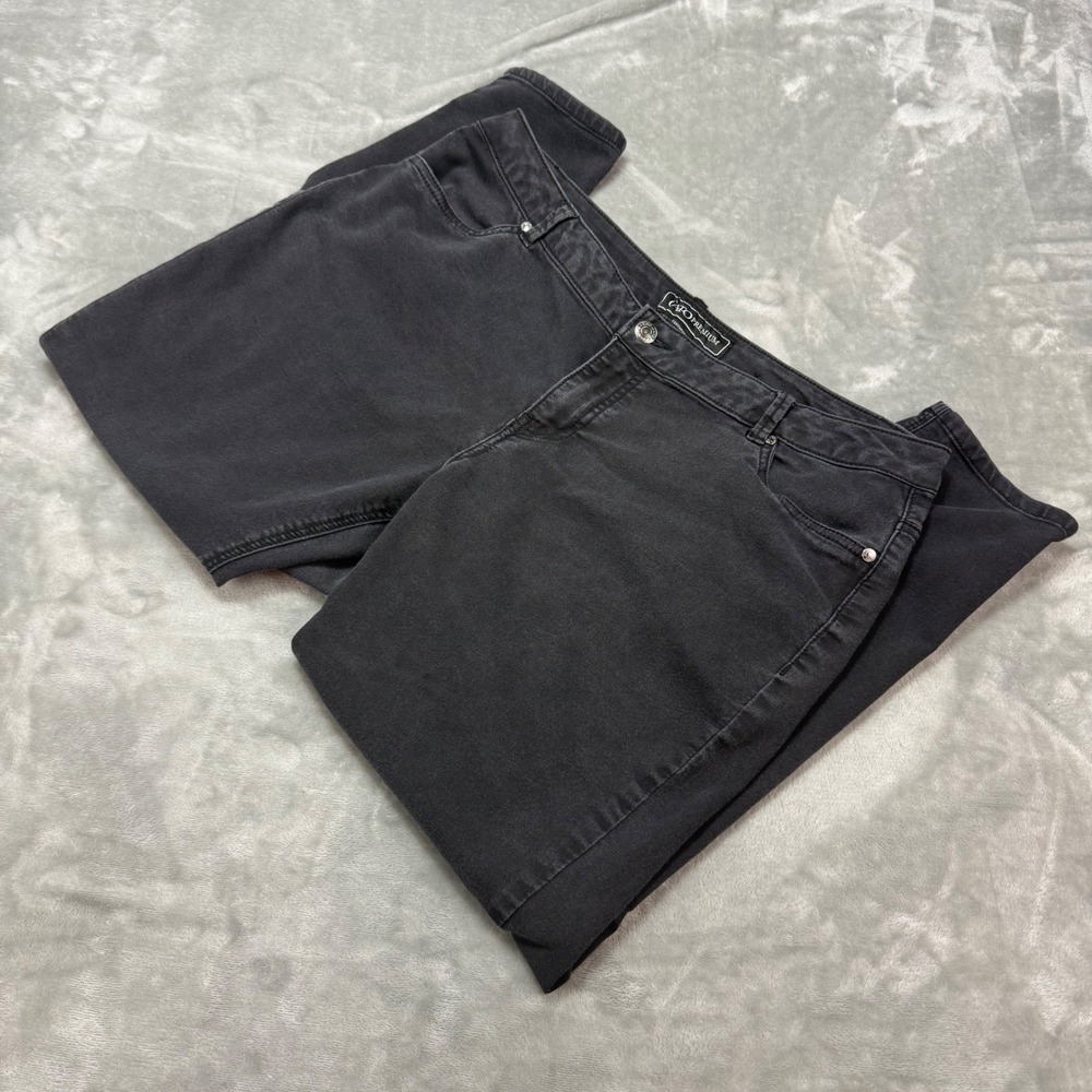 Cato Premium Black Jeans Womens 18WP Plus Size Contemporary Wash Denim‎